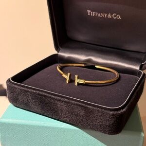 Tiffany T Diamond Wire Bracelet